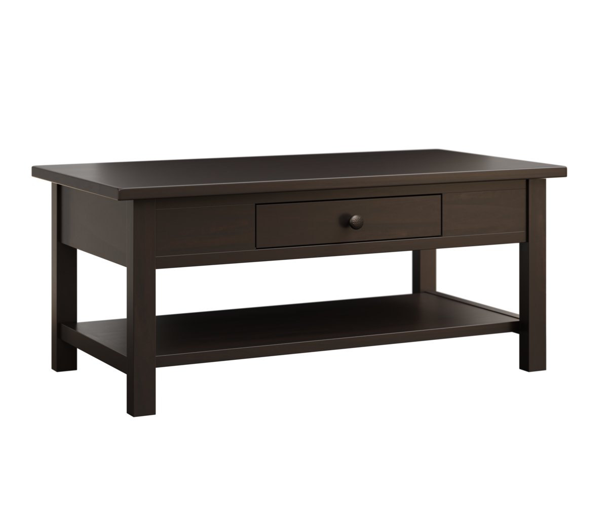Krowndale Coffee Table in Brown Maple with Onyx Finish