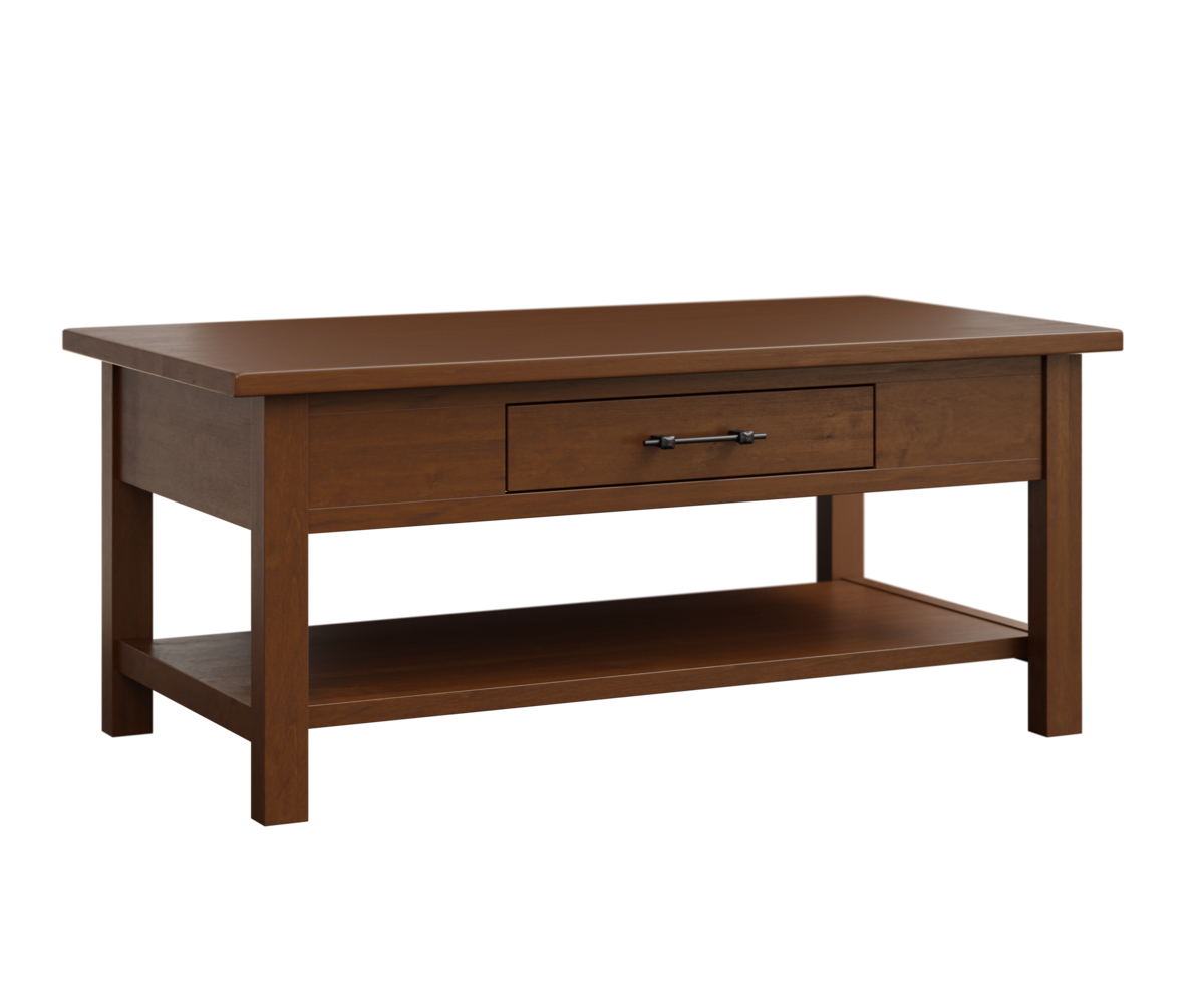 Krowndale Coffee Table in Brown Maple with Asbury Finish