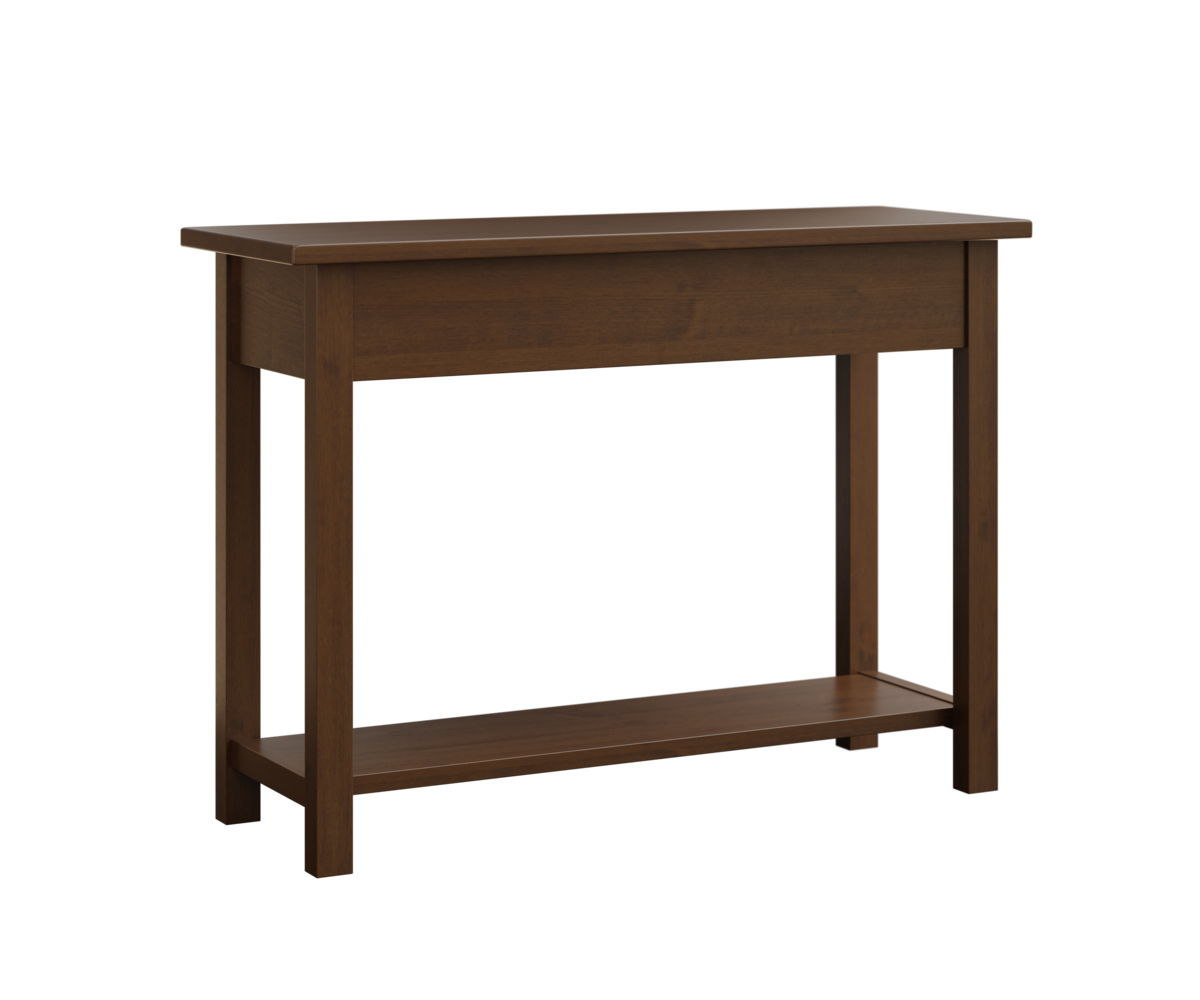 Krowndale Sofa Table -  No Drawer-in Brown Maple with Earthtone Finish