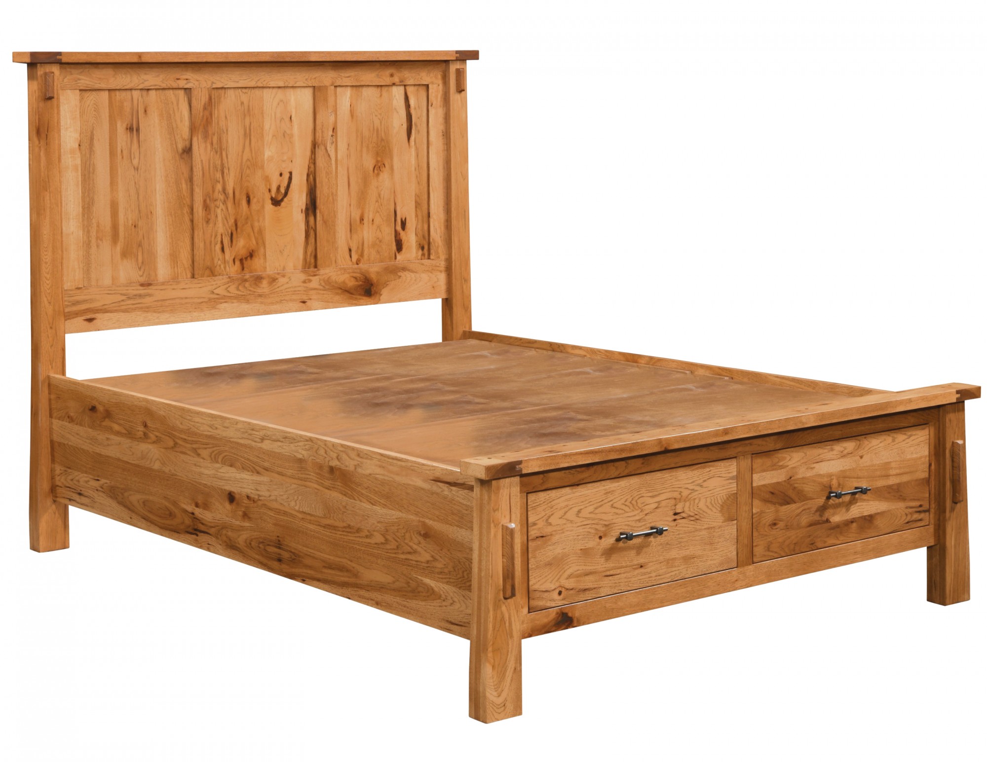 Jack & Jill Panel Bed with Footboard Storage