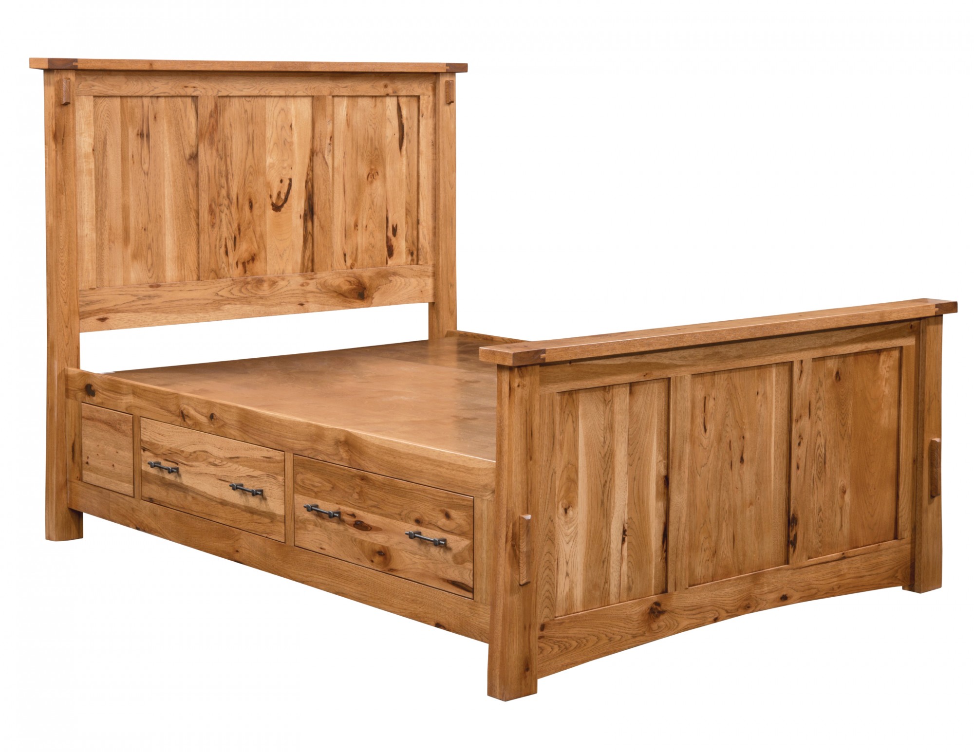 Jack & Jill Panel Bed with Side Rail Storage