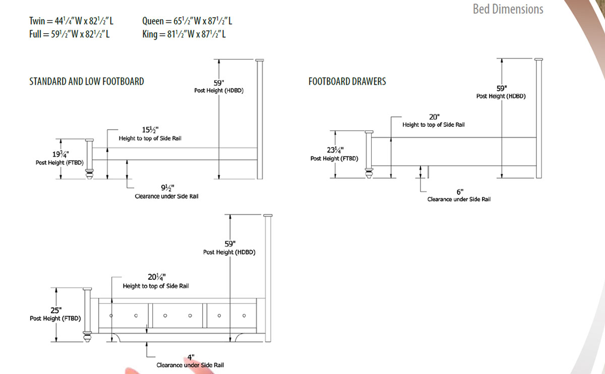 Cottage Grove Bed Dimensions