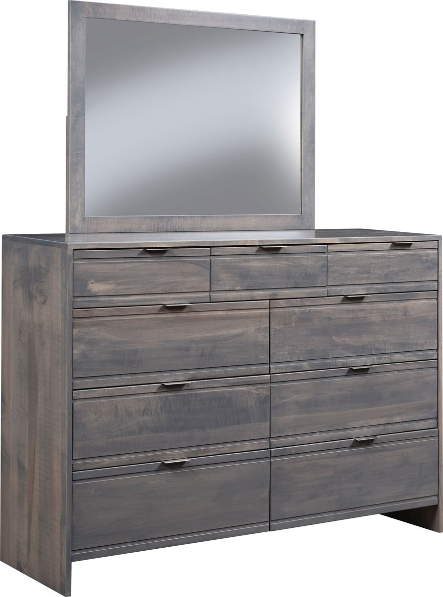 Hadley 9 Drawer Dresser and Mirror 