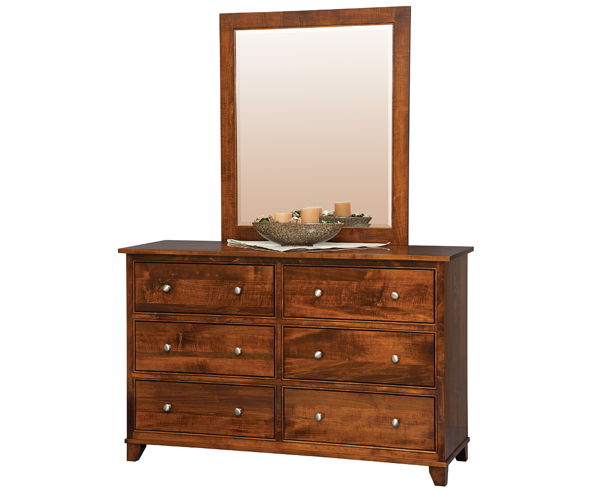 Hyland Park 56" 6-Drawer Dresser with Center Beveled Mirror (sold separately)