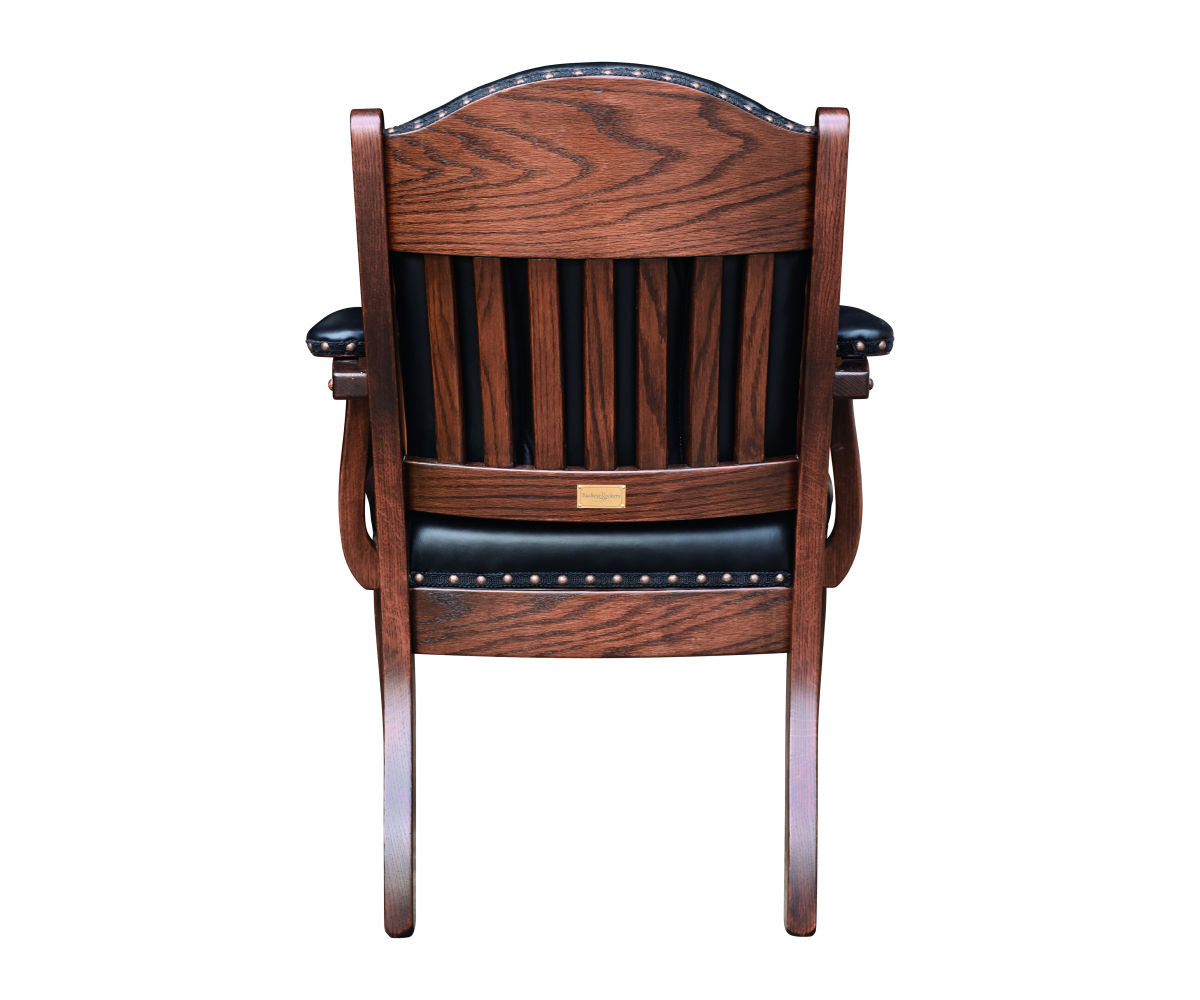 Client Low Back Arm Chair Back View