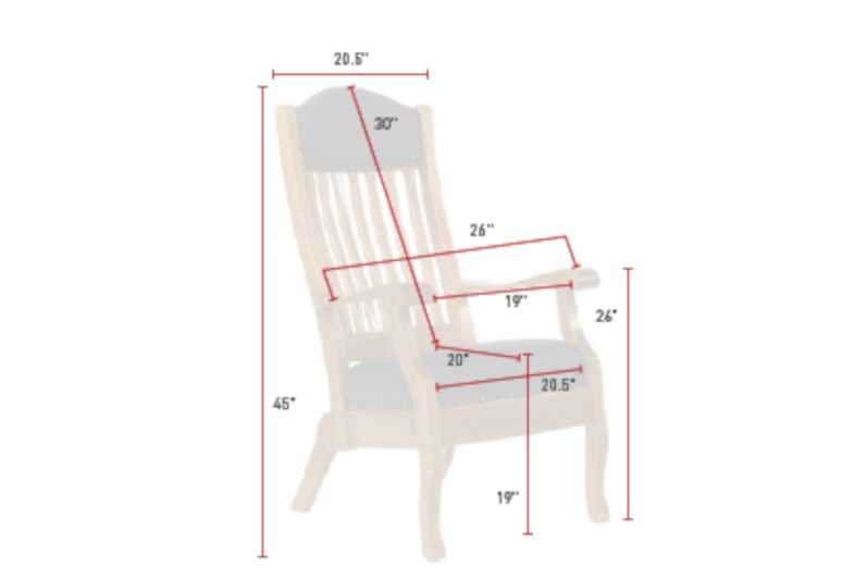 King Lounge & Client Chair Dimensions
