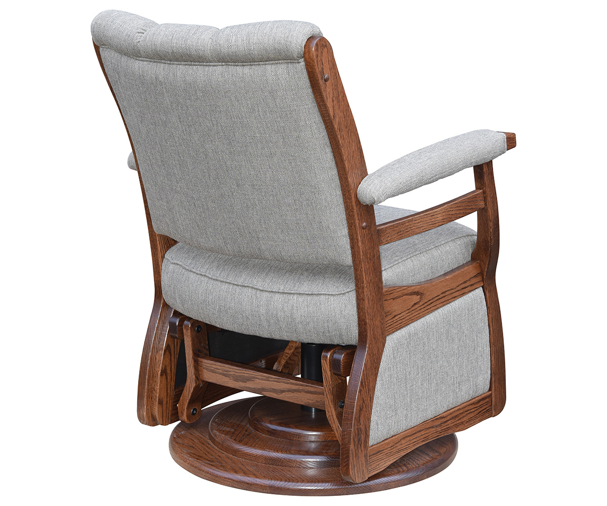Paris Low Back Back Swivel Glider Back View