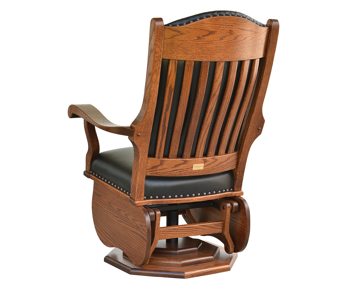 Swivel Glider with Platform Base  Back View
