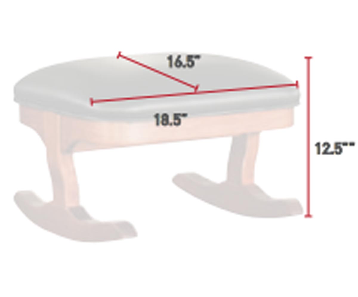 Tommy Rocking Footstool Dimensions