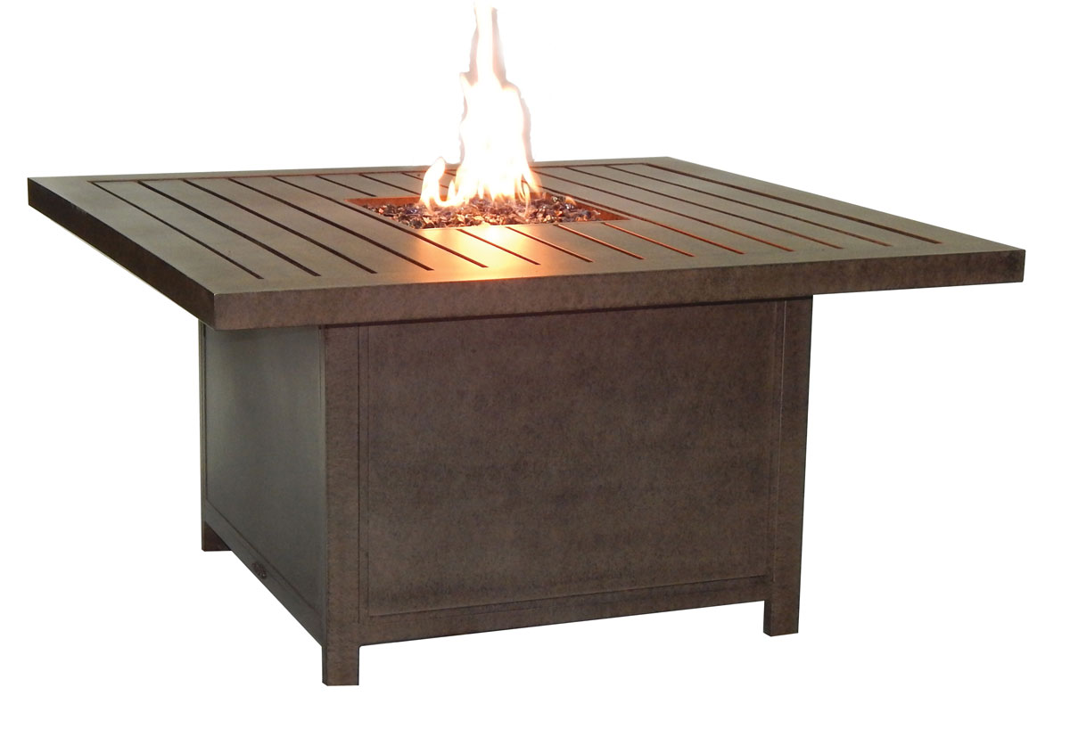 Castelle Moderna 36 x 52 Rectangular Coffee Table with Firepit