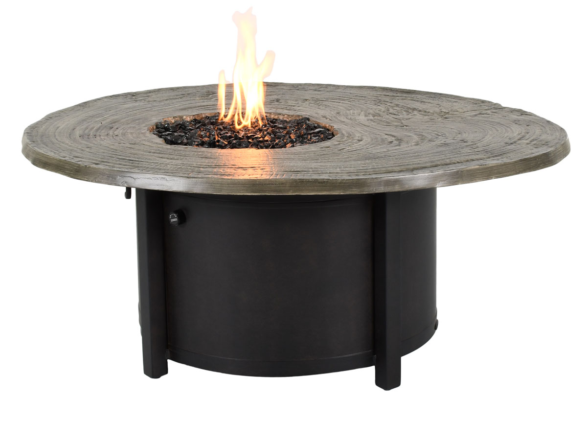Castelle Nature's Wood Round Firepit Coffee Table