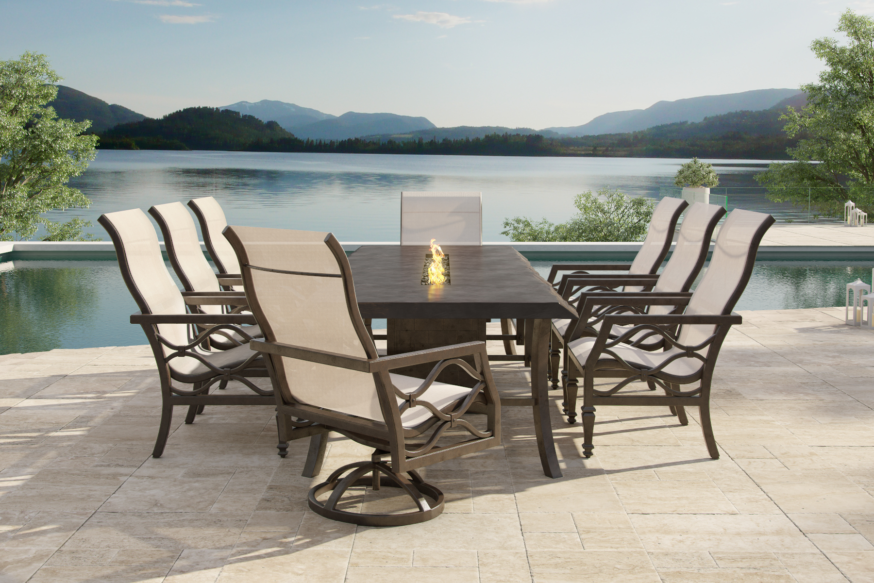 Villa Bianca Sling Dining Collection