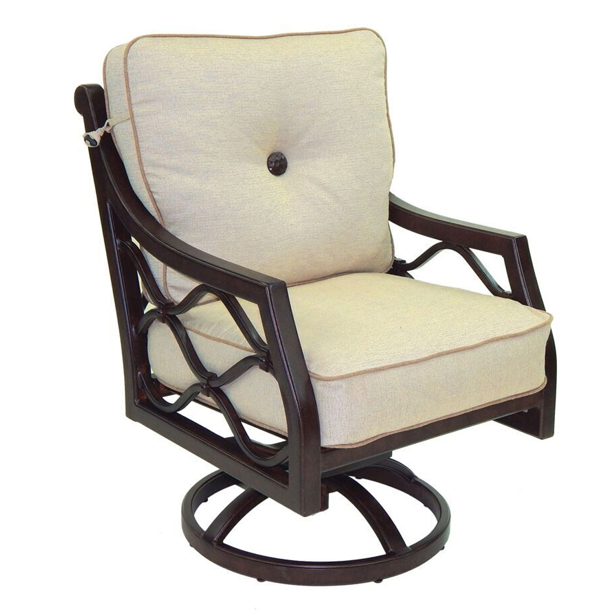 Castelle Villa Bianca Cushioned Dining Swivel Rocker