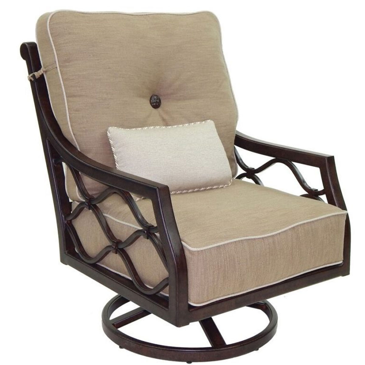 Castelle Villa Bianca High Back Cushioned Lounge Swivel Rocker