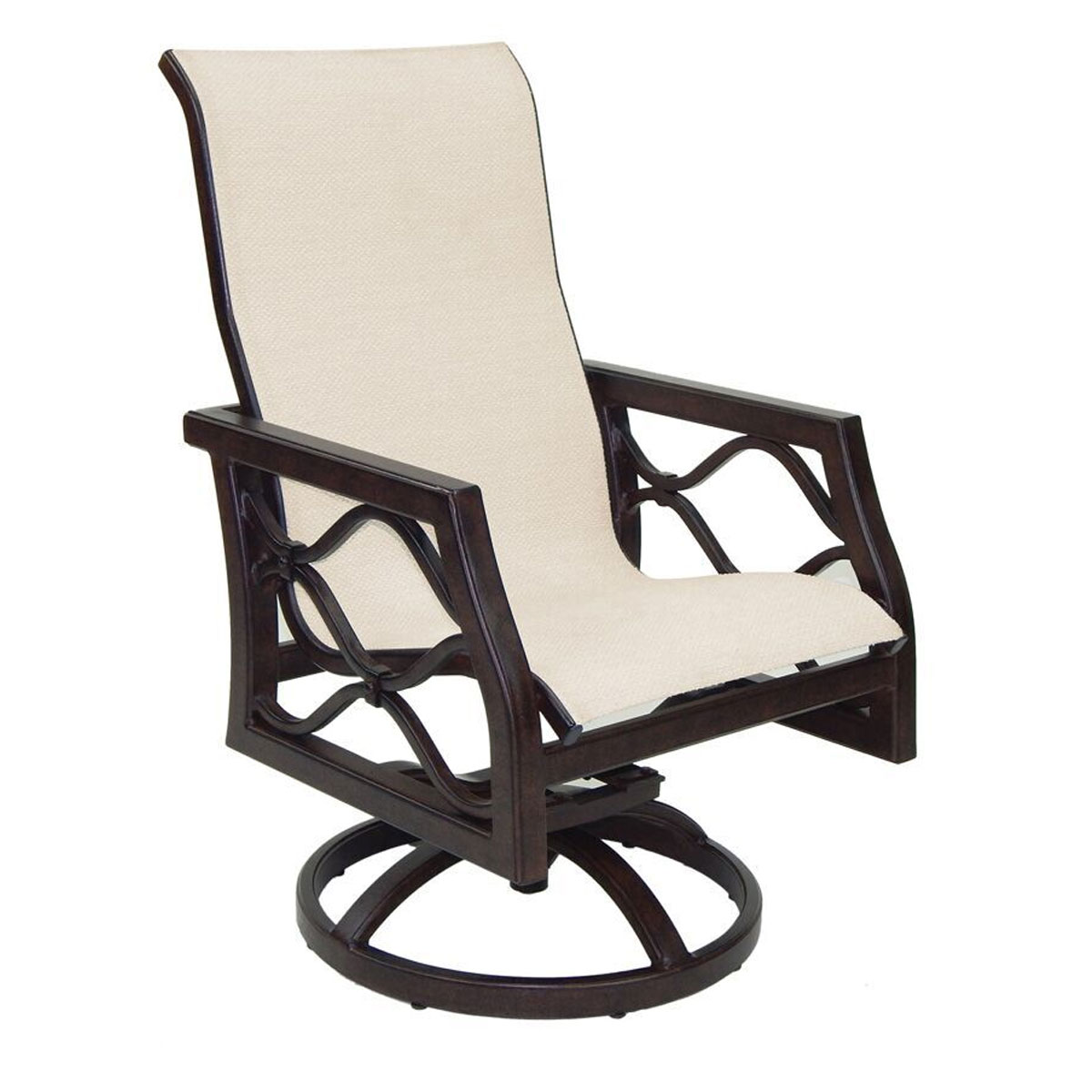 Castelle Villa Bianca Sling Swivel Rocker