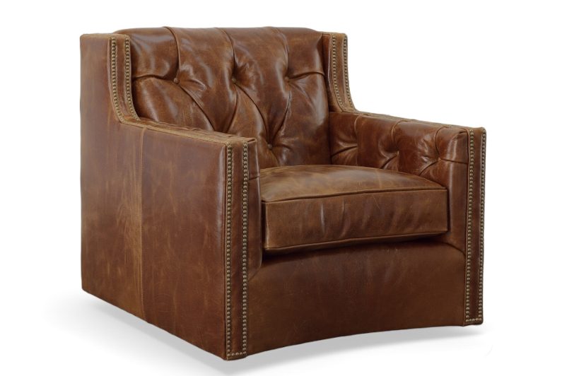 Adler Swivel Chair by CC Leather