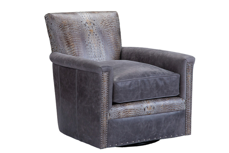 Alexander Swivel Chair by CC Leather