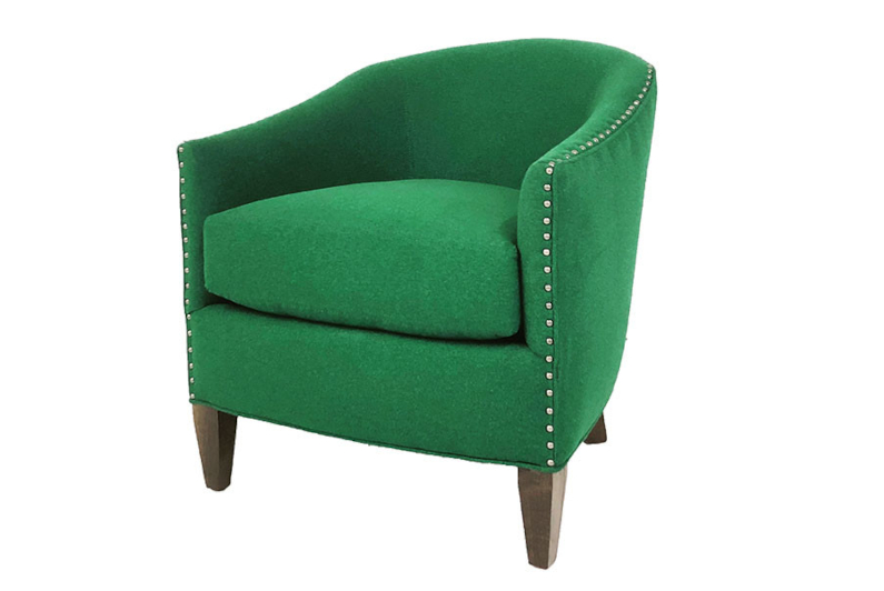 Barrel Chair by CC Leather