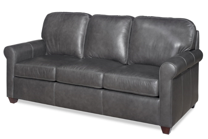 Beaufort Sofa by CC Leather shown in Regent Charcoal