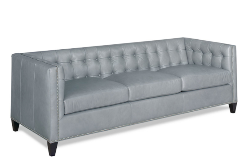 Donovan Sofa by CC Leather shown in Genesis Cloudy Sky