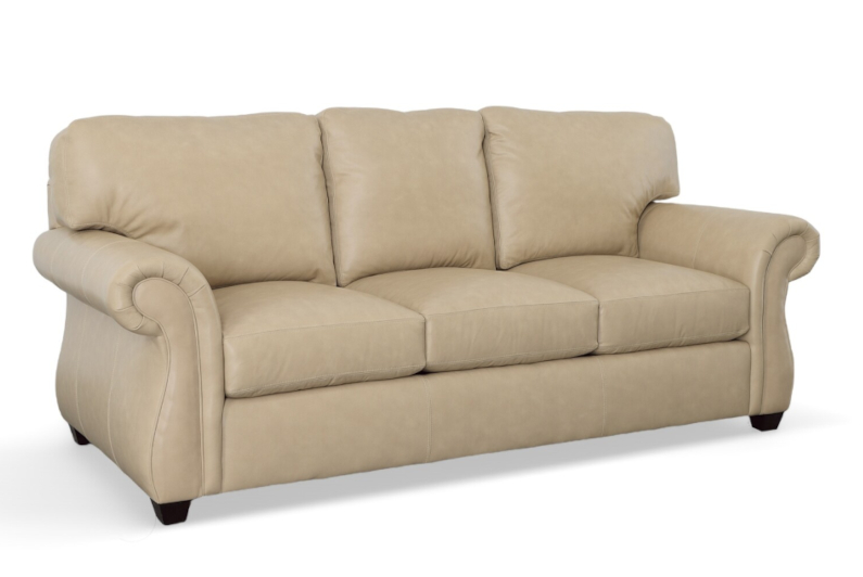 Highlands Sofa by CC Leather shown in Portofino Granite (Grade B)