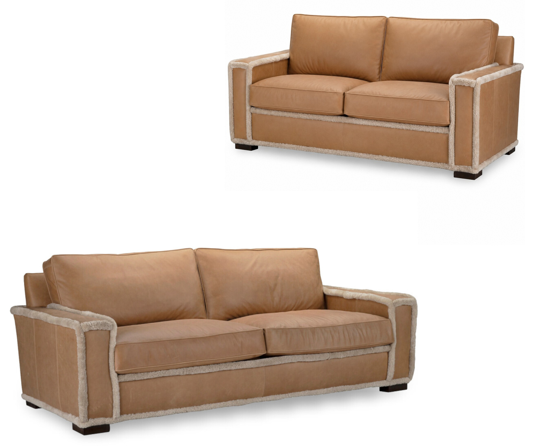 Aspen Sofa & Loveseat by CC Leather