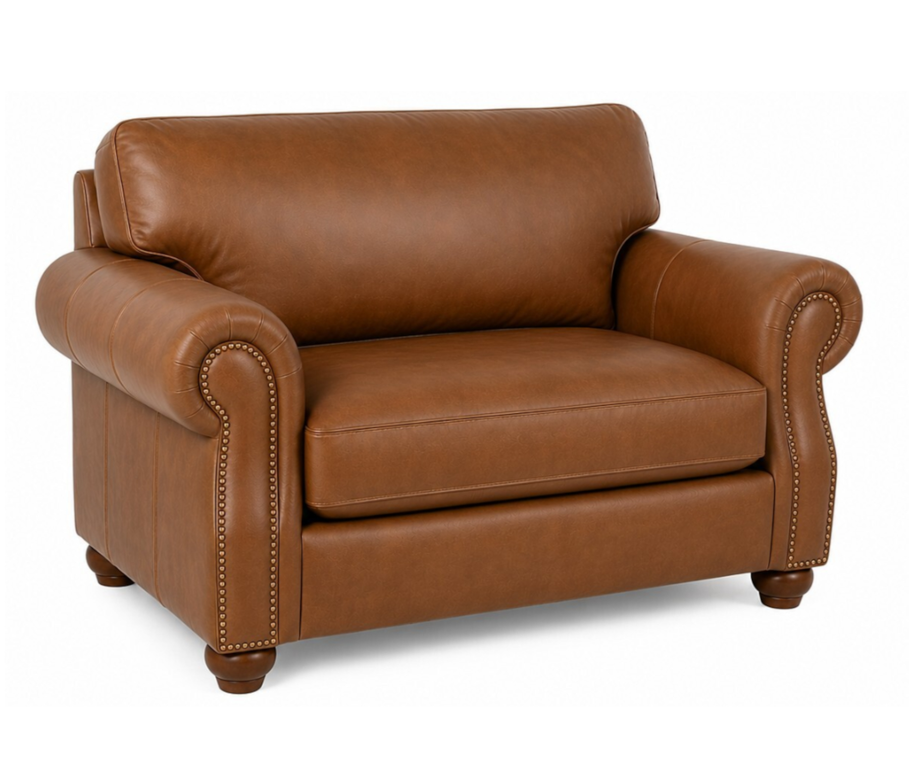 Austin Chair & Half by CC Leather in Applause Coconut Husk