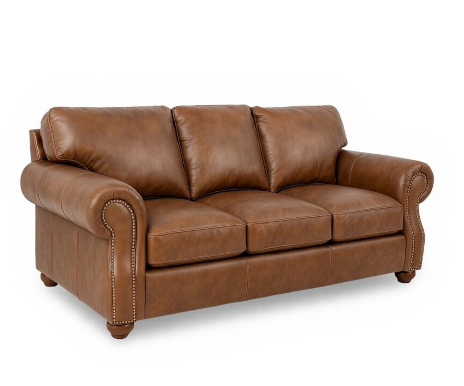 Austin Sofa by CC Leather in Applause Coconut Husk