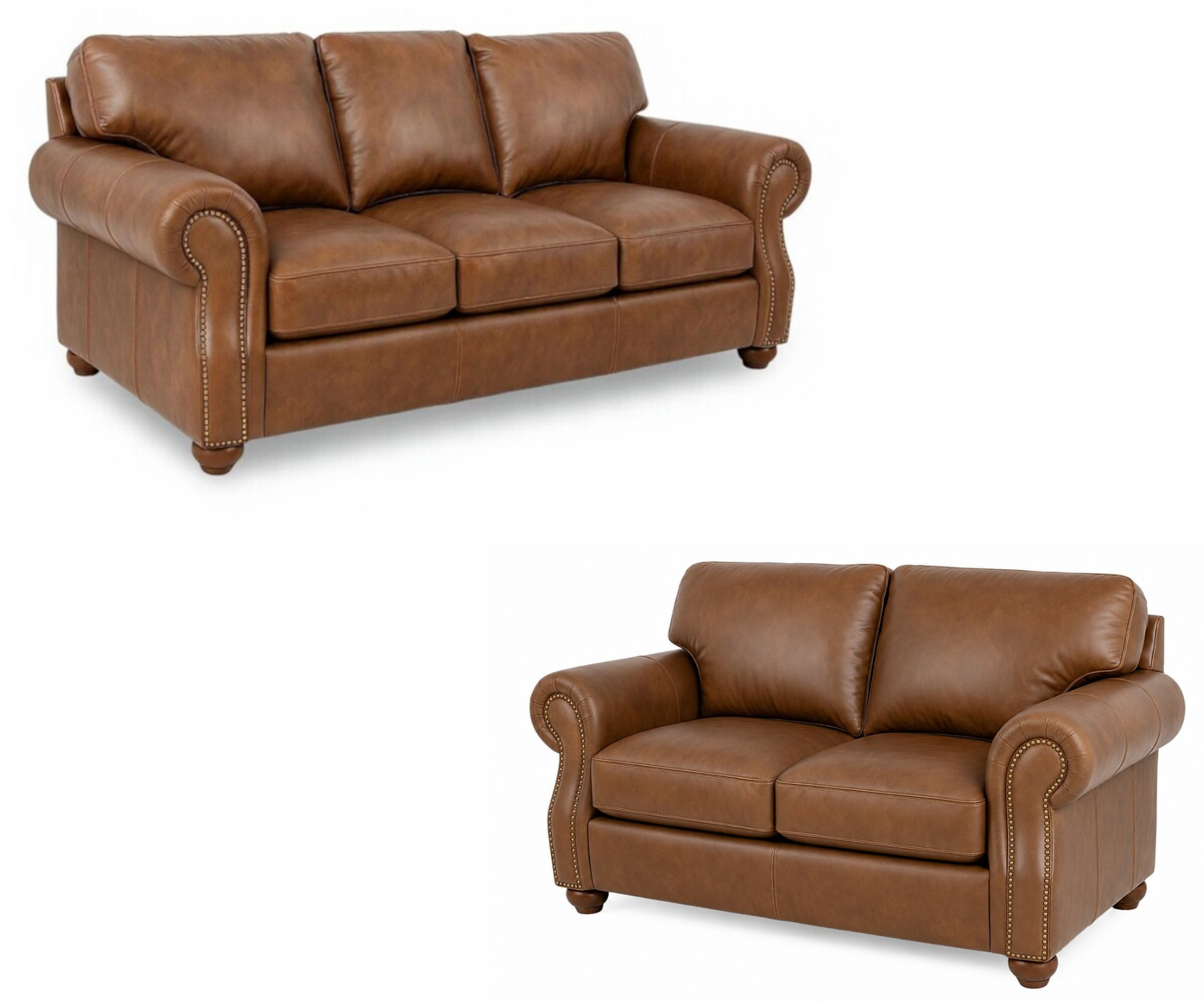 Austin Sofa & Loveseat by CC Leather