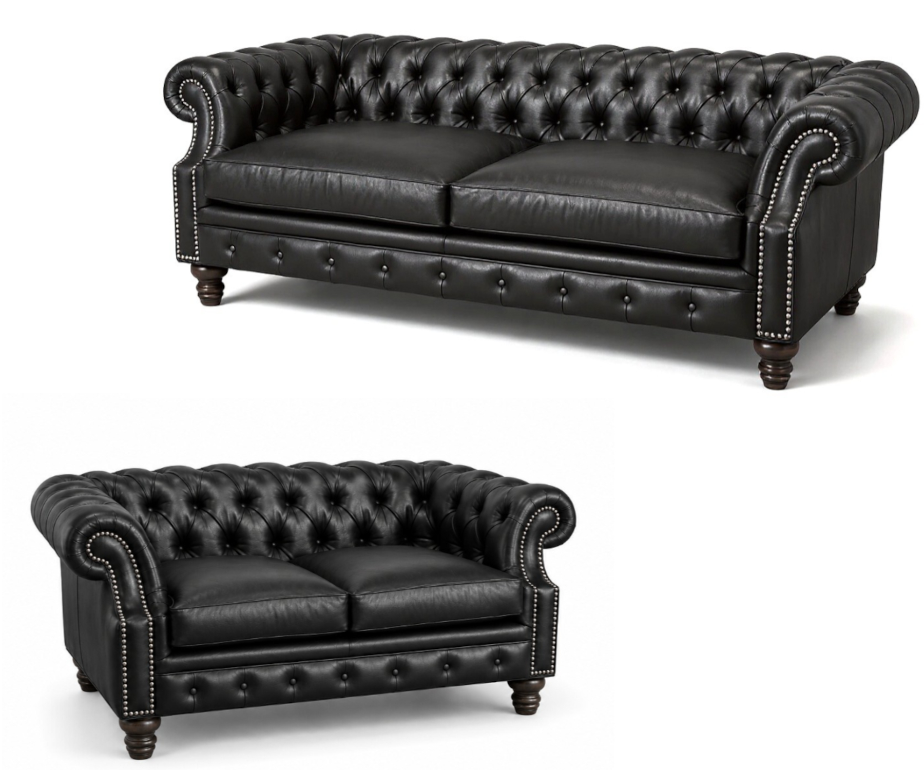 Baron Sofa & Loveseat by CC Leather