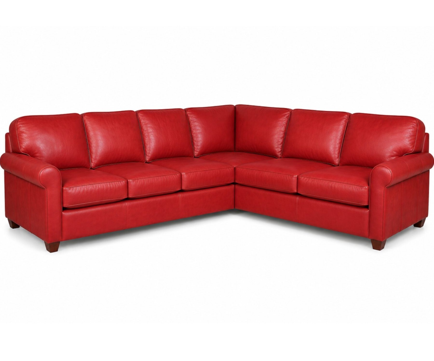 Beaufort Sectional by CC Leather Shown in Pryceless Resolve