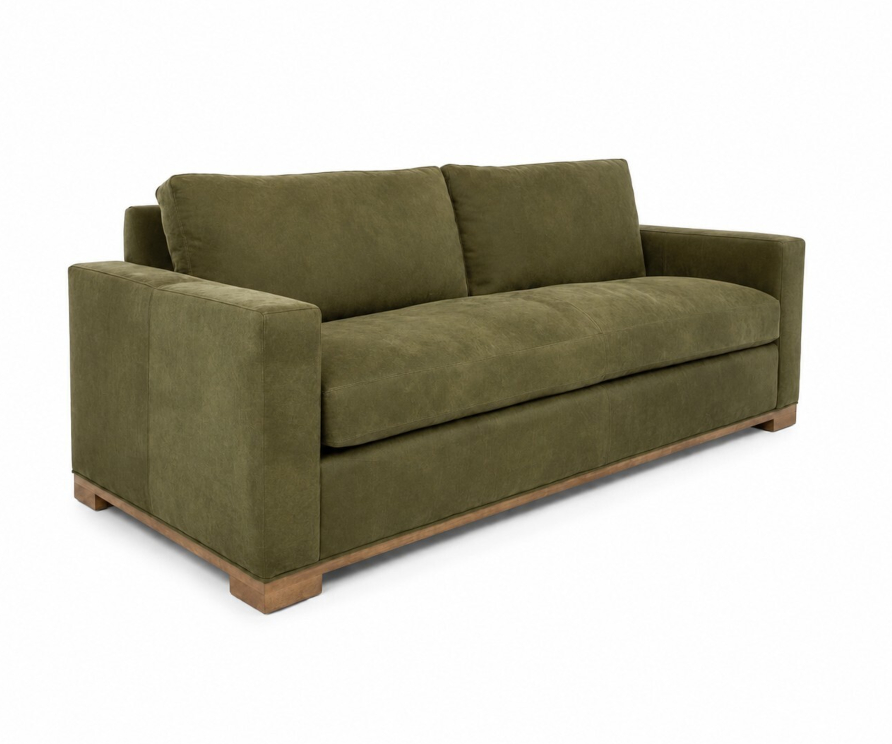 Beaumont Sofa by CC Leather-No Nails Shown in Vulcano Bosco