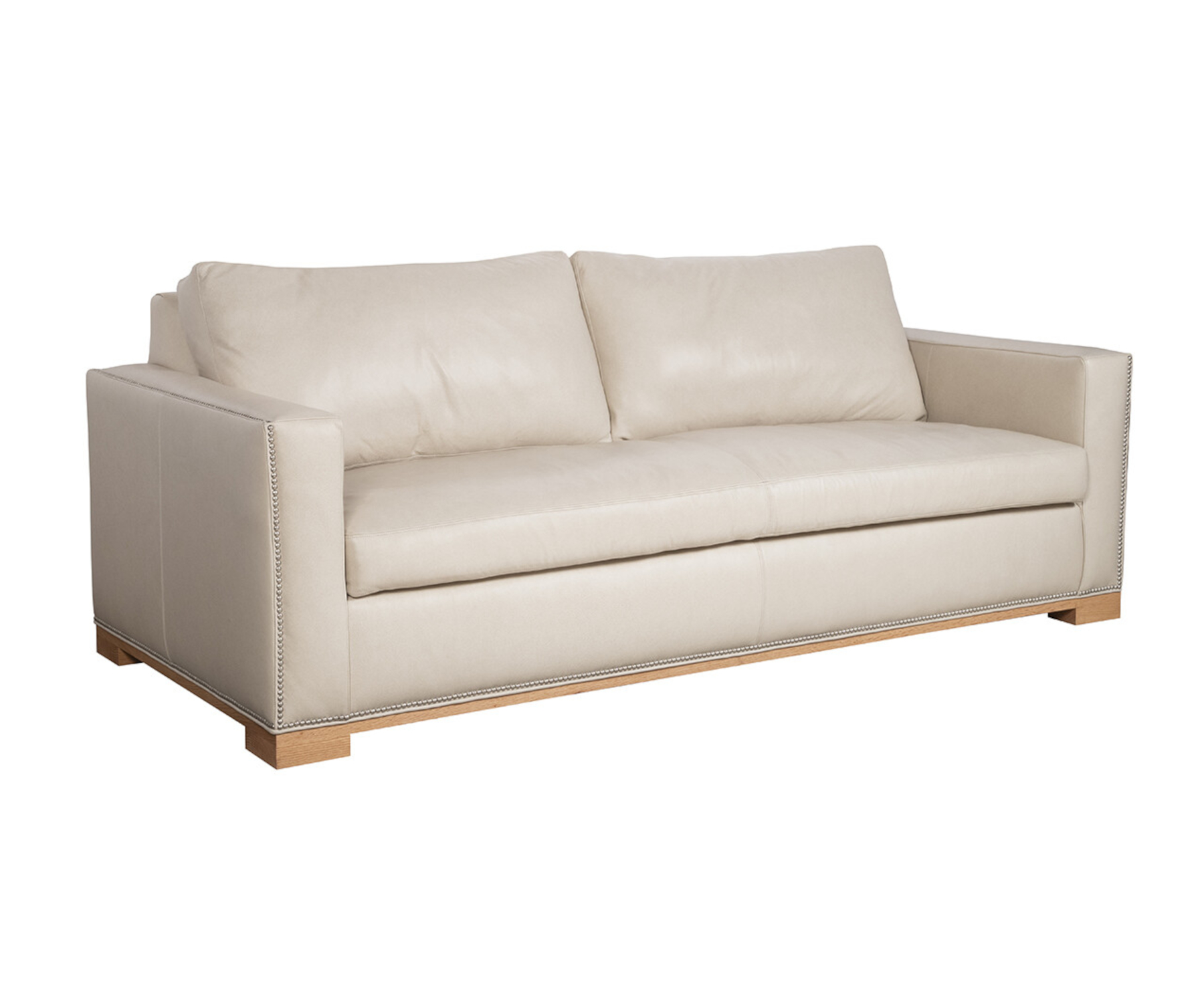 Beaumont Sofa by CC Leather with Nails