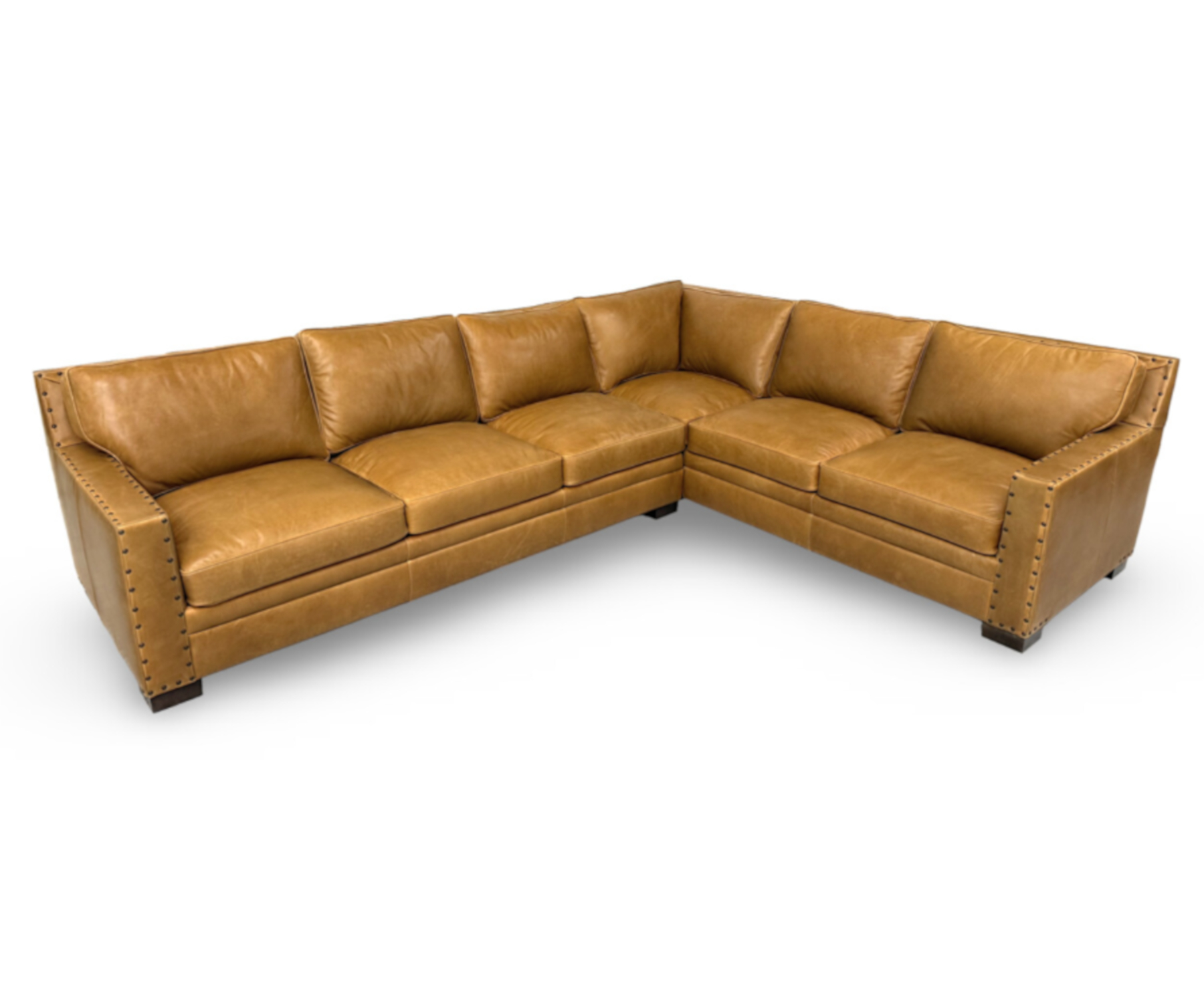 Durango Sectional by CC Leather - With Nails