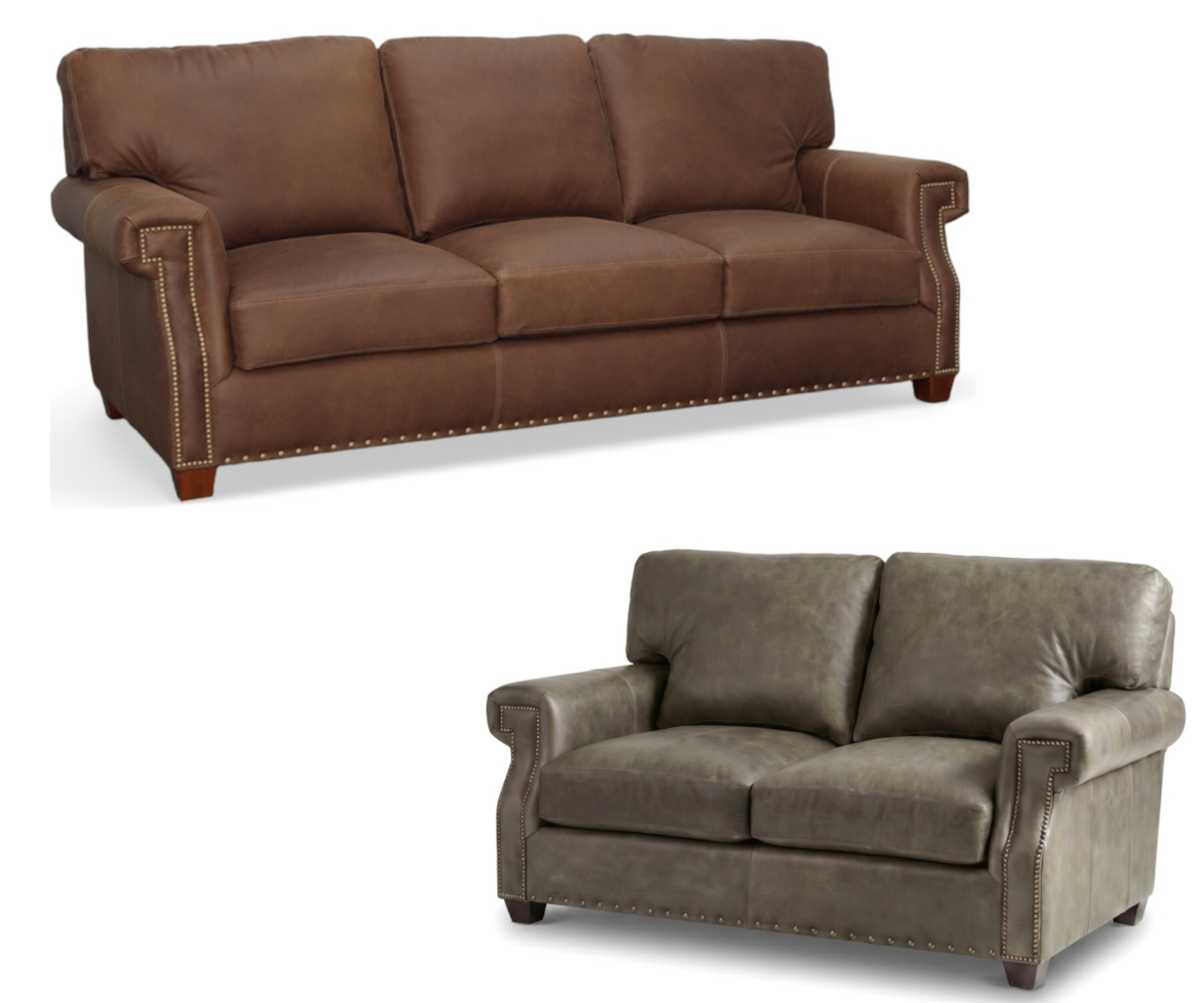 Hancock Sofa & Loveseat by CC Leather