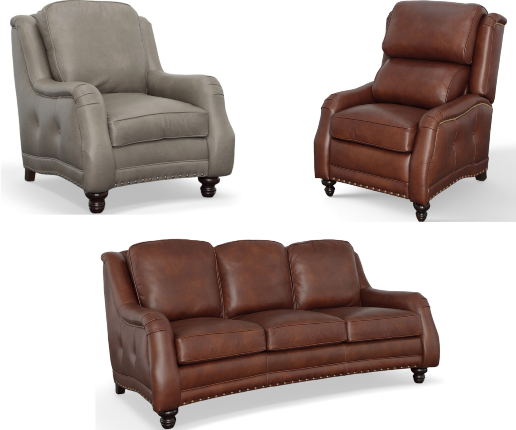 Reagan Sofa Collection by CC Leather