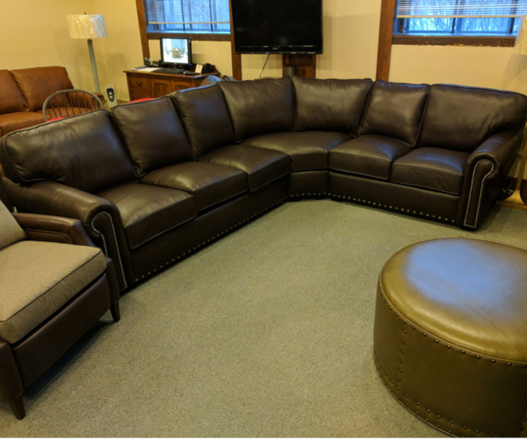 Restoration Sectional by CC Leather