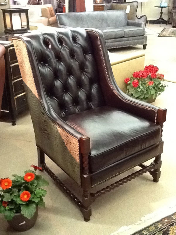 Woodford Tufted Chair by CC Leather