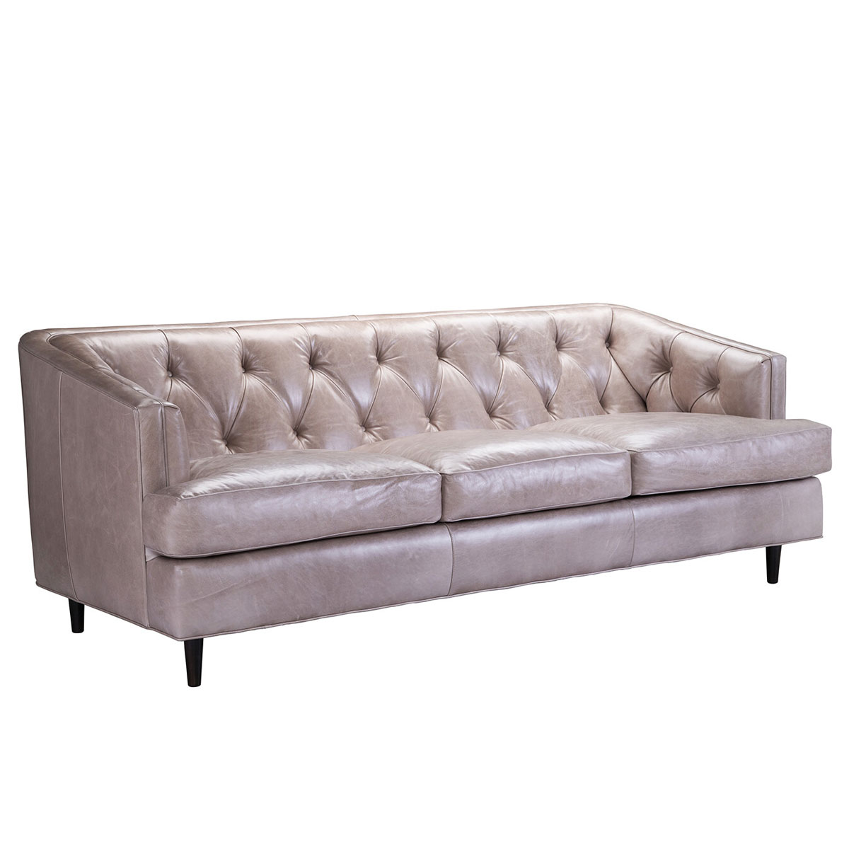 CC Leather 615 Murray Sofa shown in Mt. Blanc Mink (Grade D)