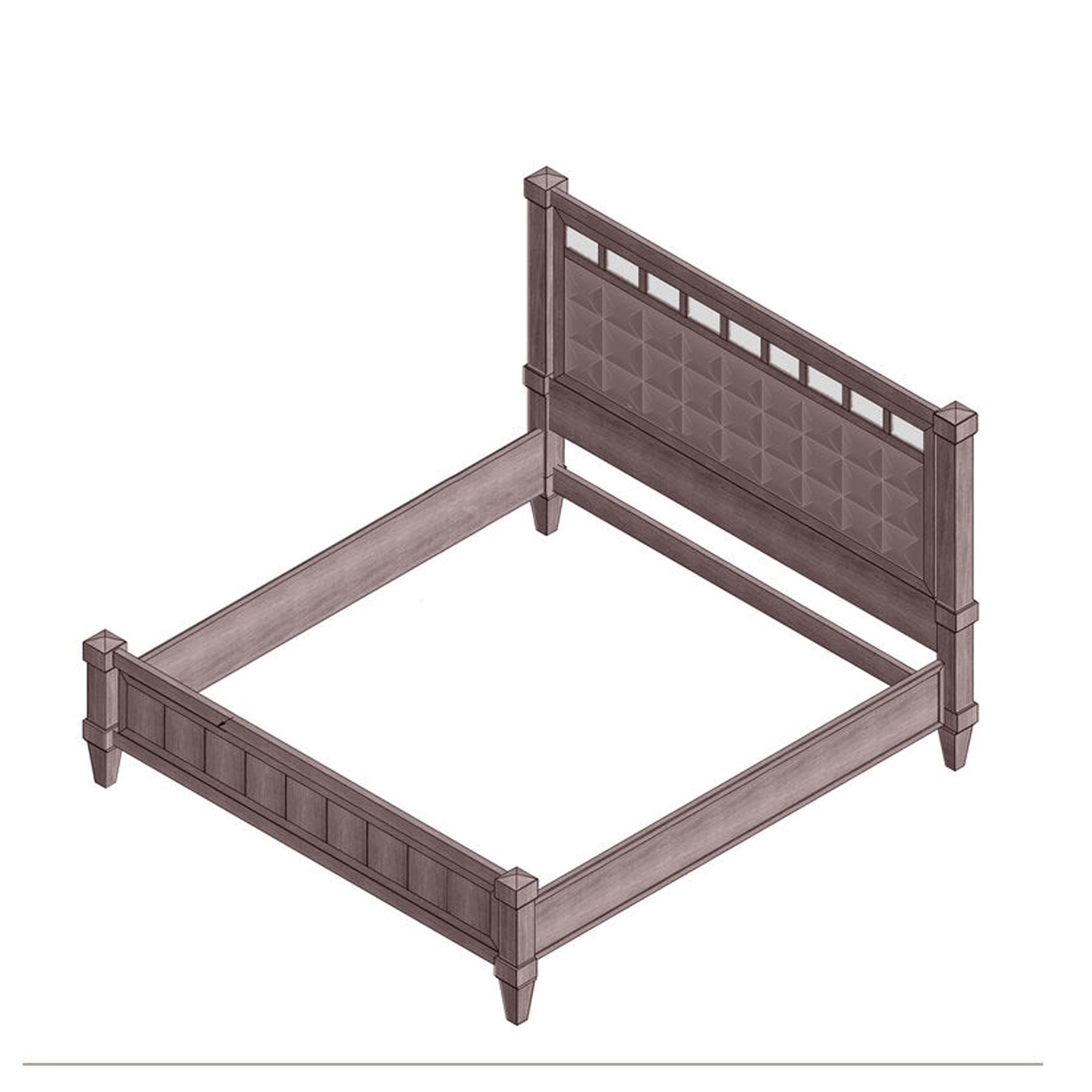 Charleston Forge Keys Panel Bed
