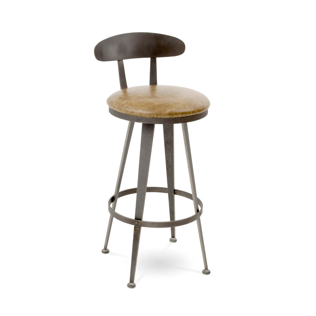 Charleston Forge Aries Swivel Barstool with Back