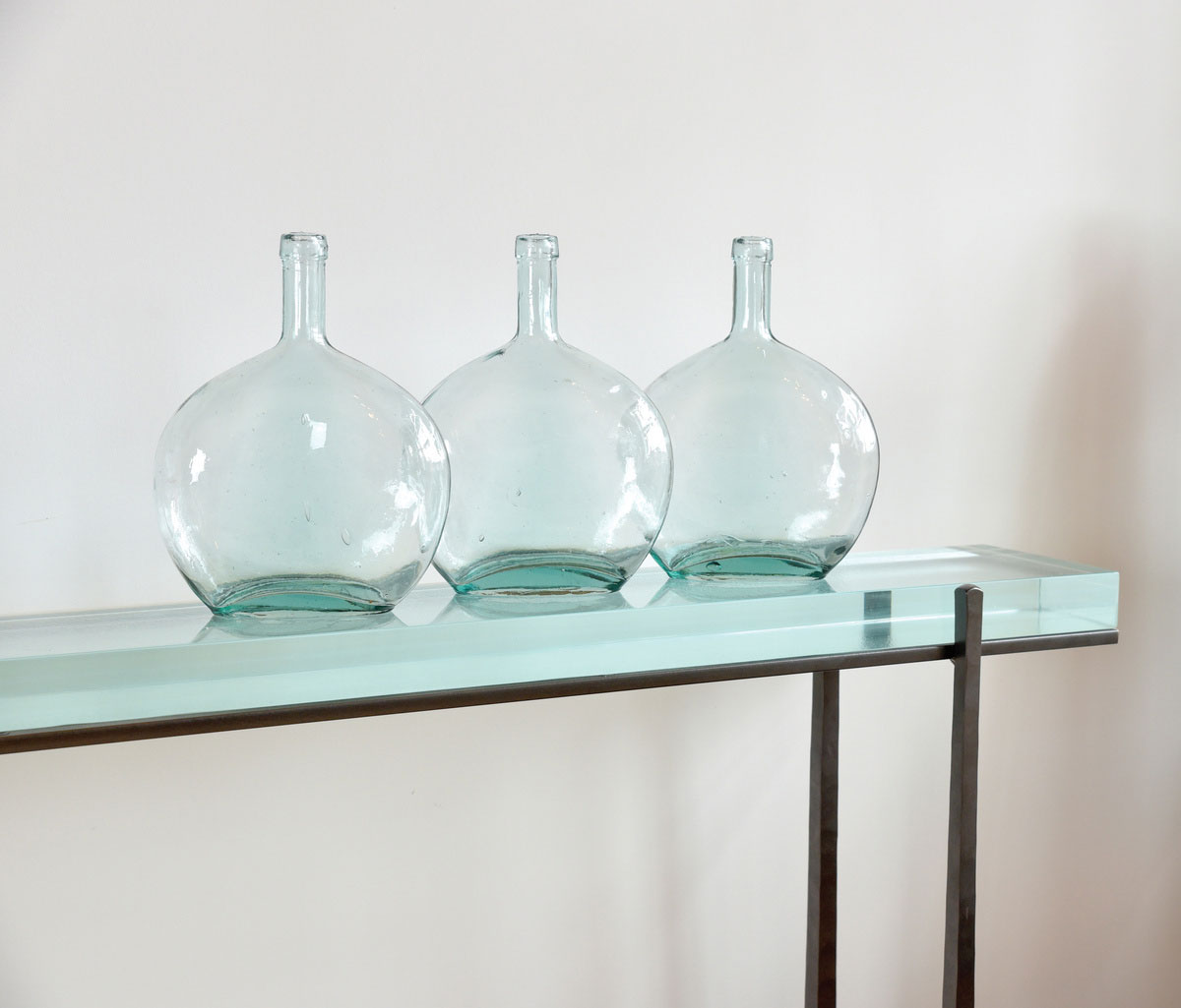 Charleston Forge Cooper 70" Console with Fusion Glass Top