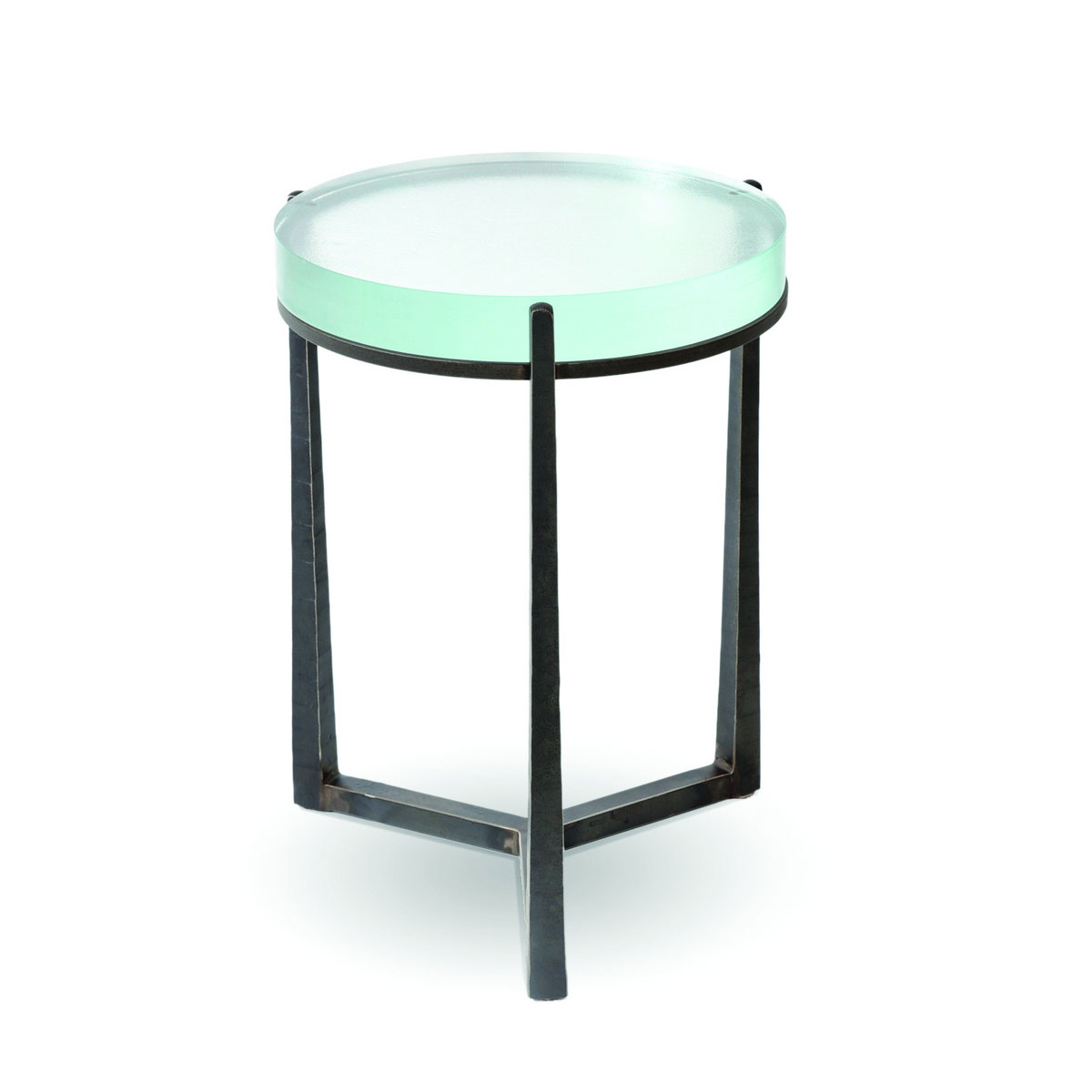 Charleston Forge Cooper Drink Table in 2" Fusion Glass Top