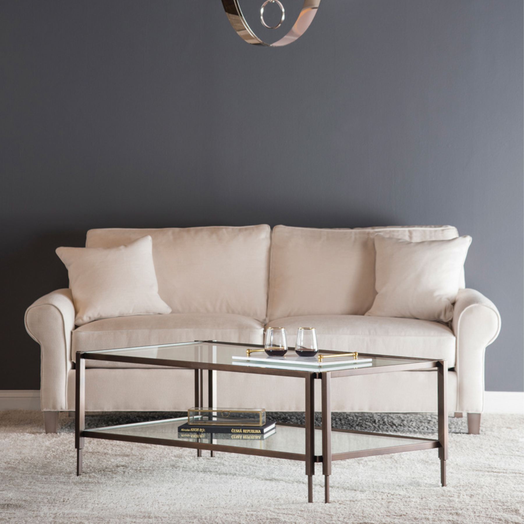 Crawford Cocktail Table by Charleston Forge