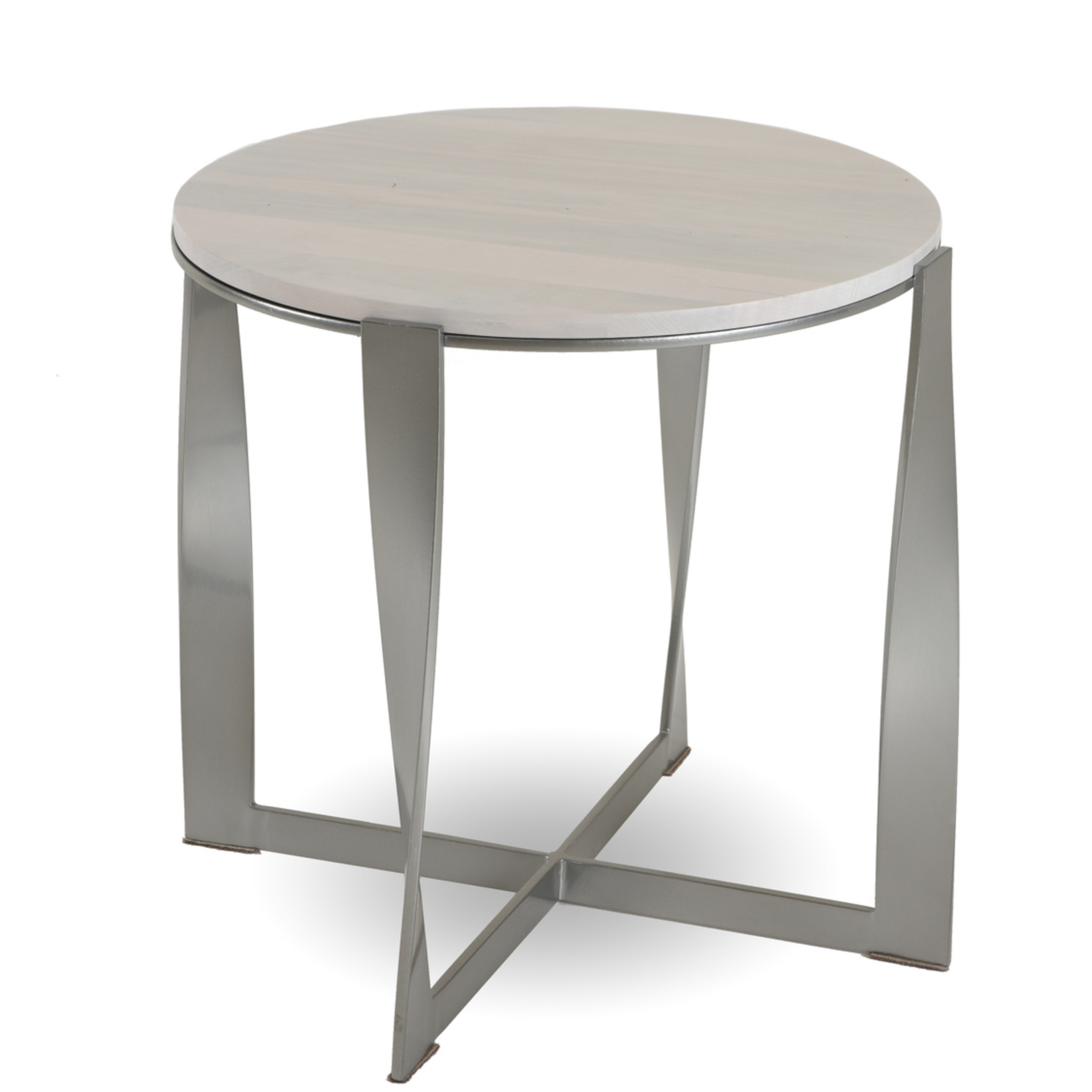 Hatteras Round End Table by Charleston Forge with Wood Top