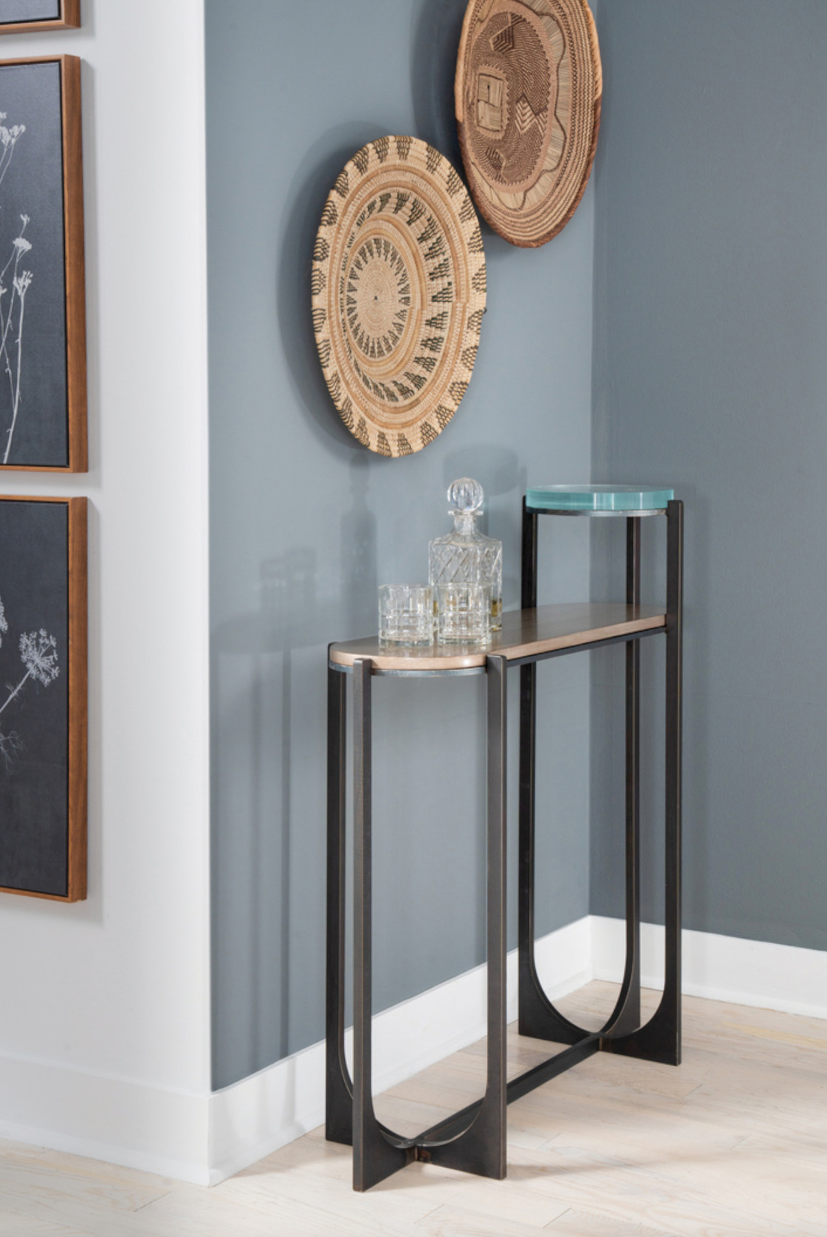 Havana Console Table with Fusion Glass Shelf