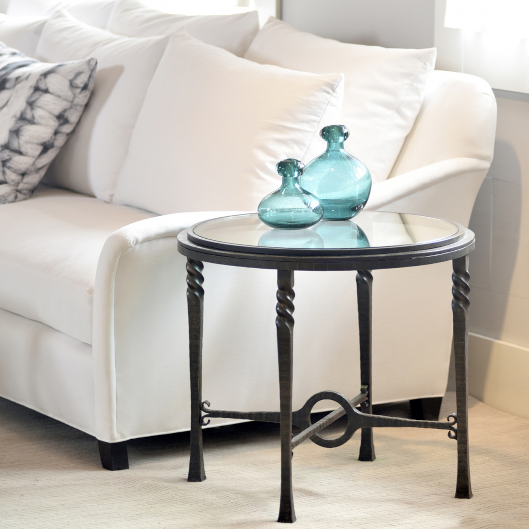 Omega Round End Table by Charleston Forge