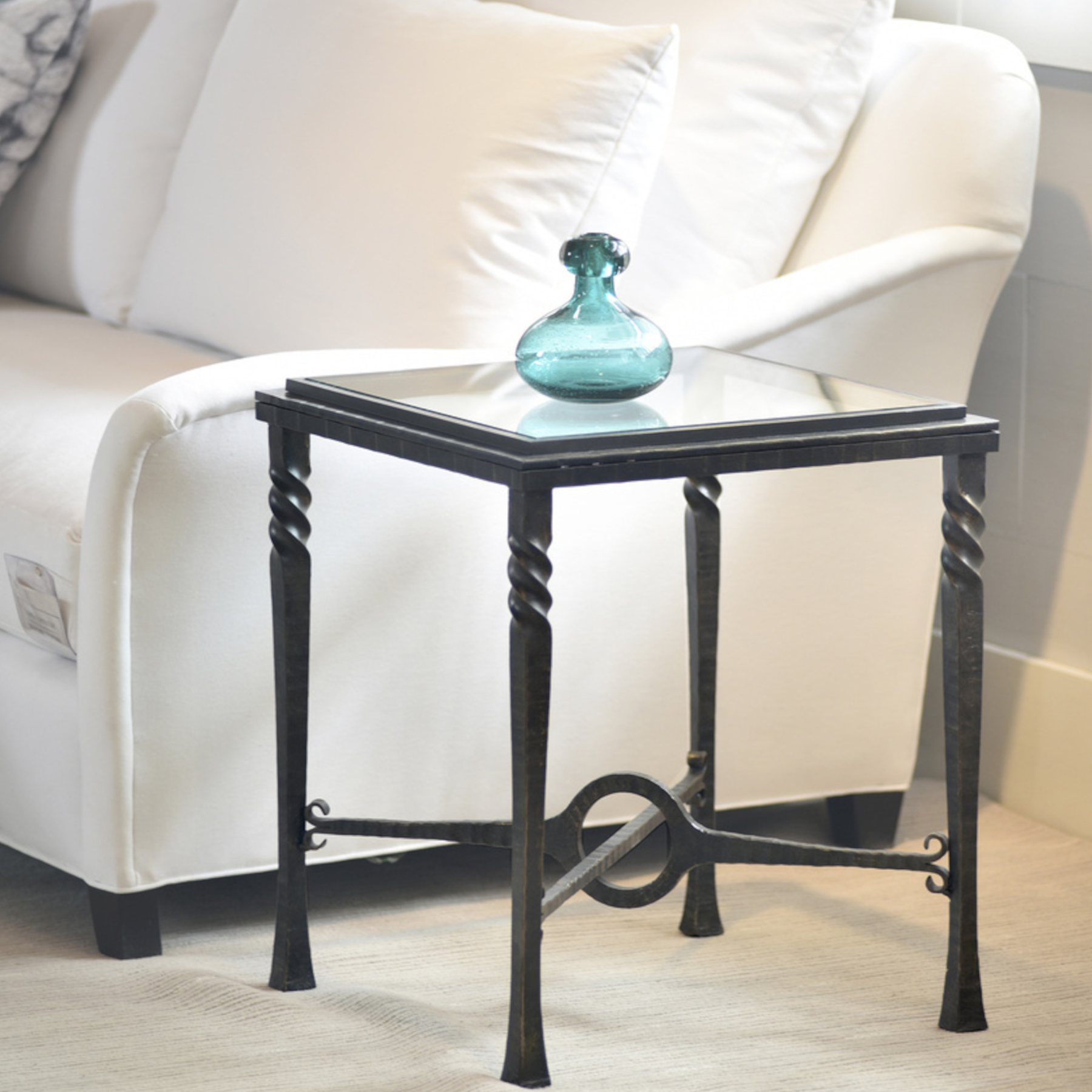 Omega Square End Table by Charleston Forge