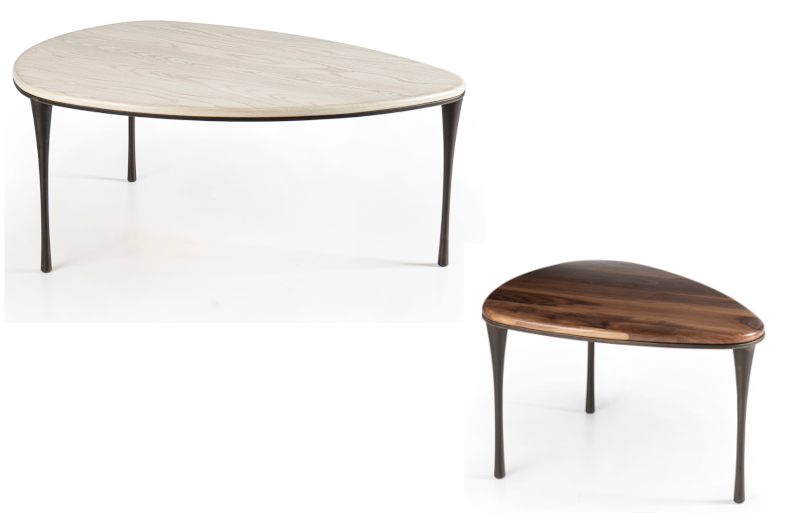 Reuleaux Cocktail Tables by Charleston Forge
