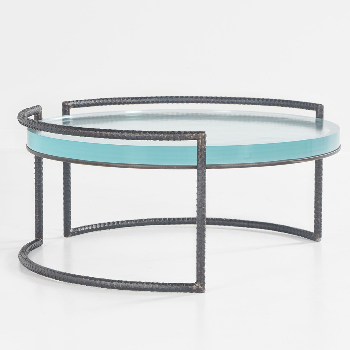 Charleston Forge Spa 36 inch Round Cocktail Table with Glass
